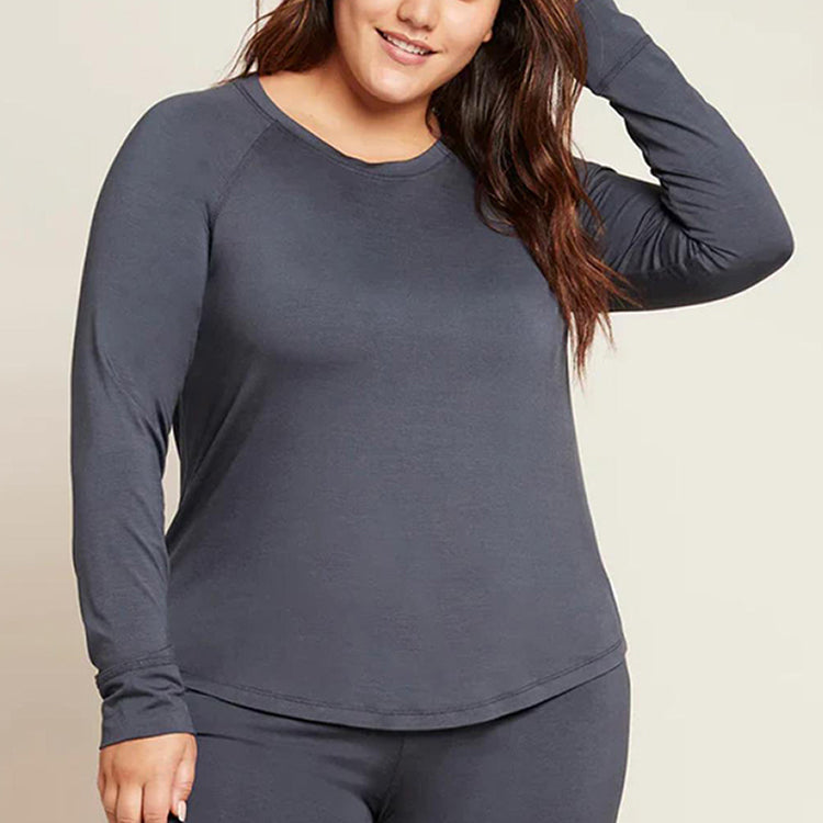 BOODY Good Night Raglan Sleep Top – Bamboo-Rayon Relaxed Nightwear