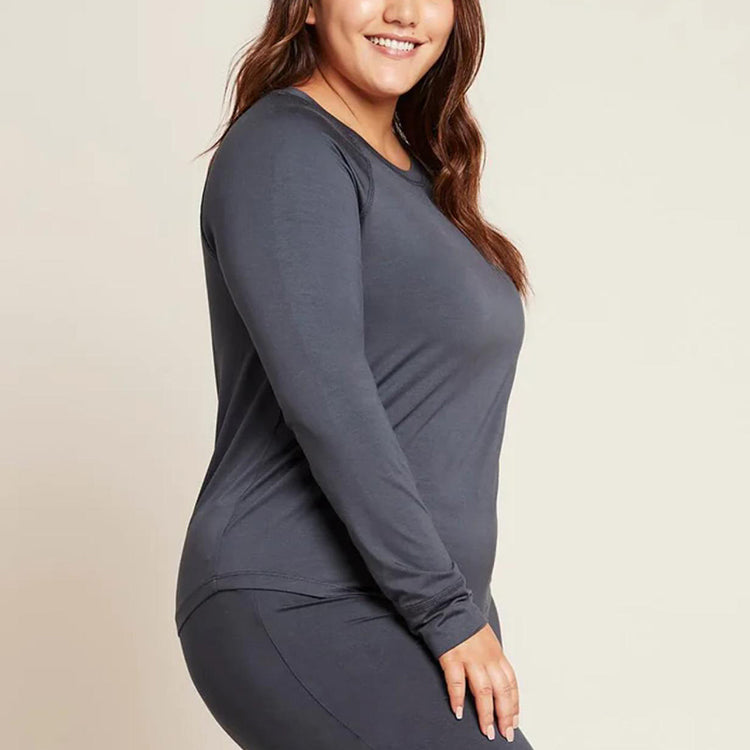 BOODY Good Night Raglan Sleep Top – Bamboo-Rayon Relaxed Nightwear