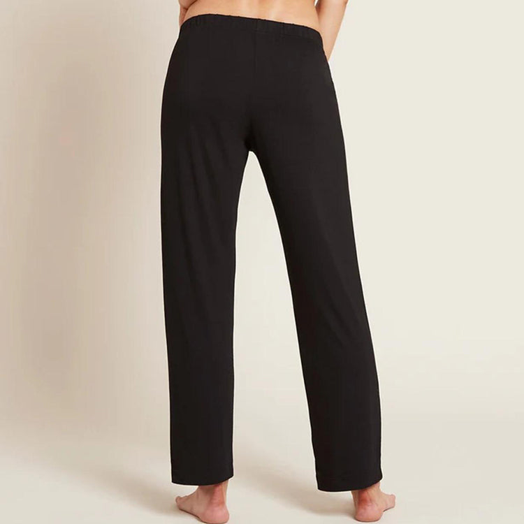 BOODY Good Night Sleep Pants - Bamboo Rayon Wide-Leg Lounge Pants (Black/Pink/Storm)