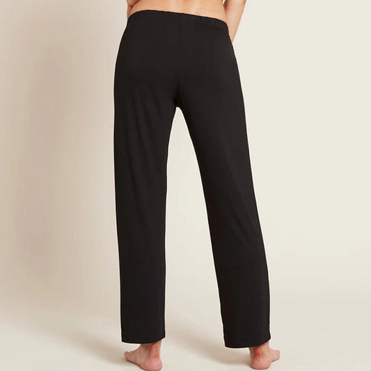 BOODY Good Night Sleep Pants - Bamboo Rayon Wide-Leg Lounge Pants (Black/Pink/Storm)