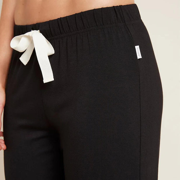BOODY Good Night Sleep Pants - Bamboo Rayon Wide-Leg Lounge Pants (Black/Pink/Storm)