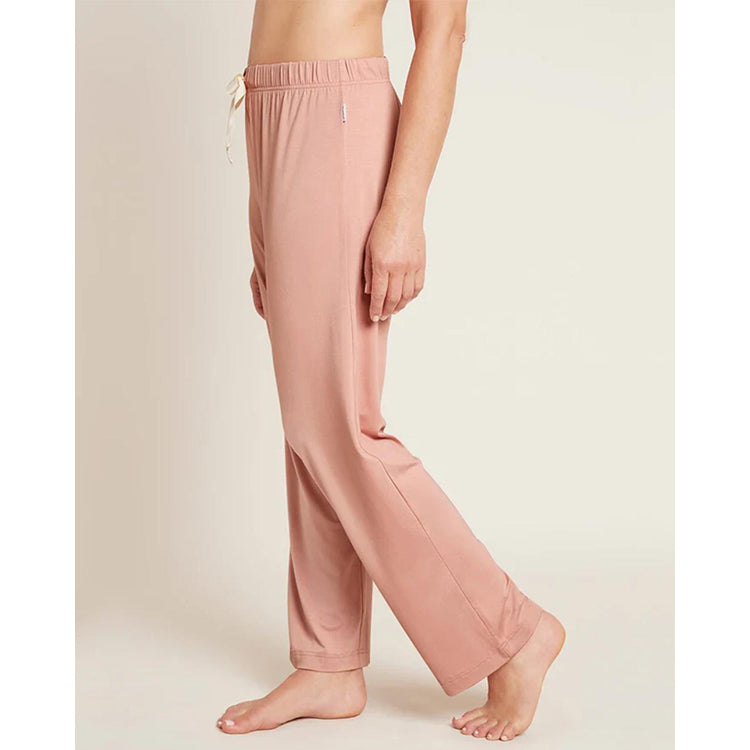 BOODY Good Night Sleep Pants - Bamboo Rayon Wide-Leg Lounge Pants (Black/Pink/Storm)