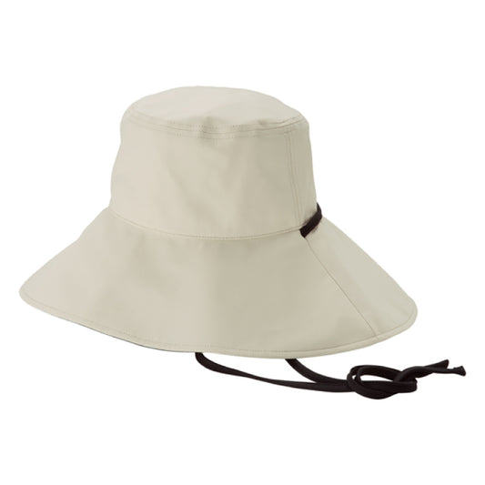 WPC UV Wide Brim Cool Touch Hat – Wearable Sun Umbrella in Beige Black (UPF 50+)