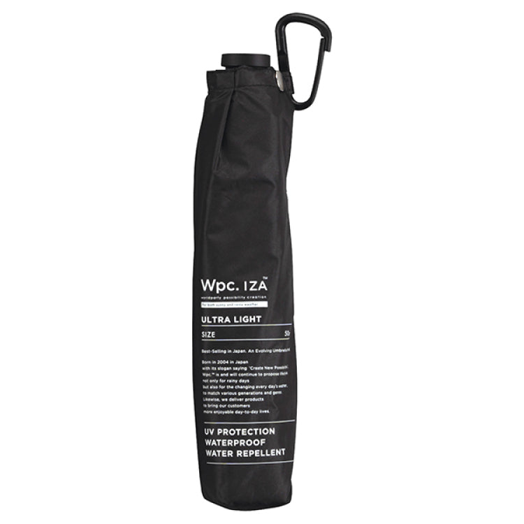 【WPC】IZA Ultra Light Men’s Folding Parasol | 128g Super Lightweight | 100% UV & Rain Protection