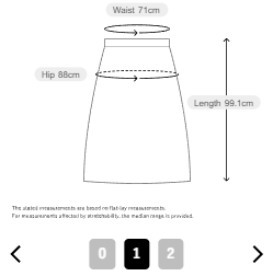 GALLARDAGALANTE Stretch Maxi Tight Skirt 2  3 Sizes  High-Waist I-Line Silhouette