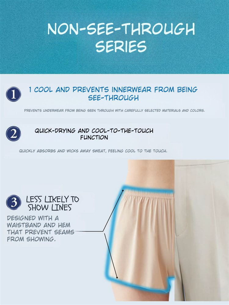 Anti-Sheer Culotte Slip Shorts 1-Inch Short | Quick-Dry & Anti-Static Comfort