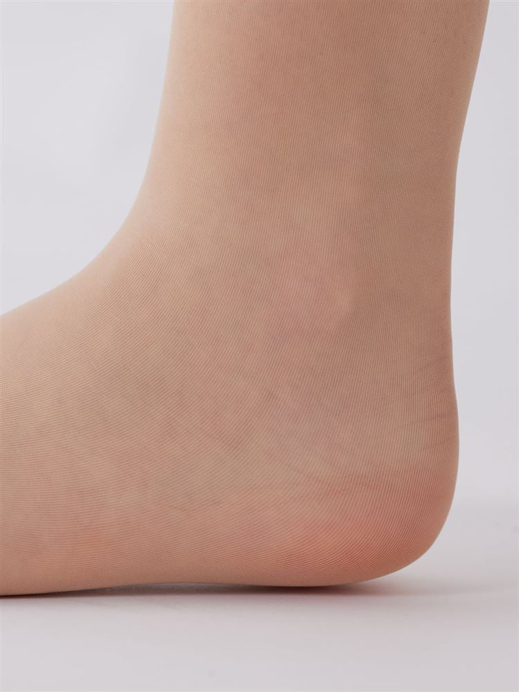 Premium “Bare Skin Foundation Feel” Run-Resistant Crew-Length Stockings | UV Protection & Anti-Odor | Made in Japan