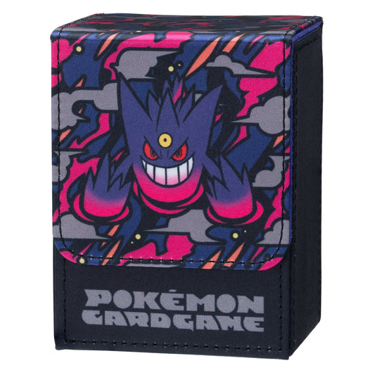 Pokémon TCG Flip Deck Case – Mega Gengar | Glossy Black Design