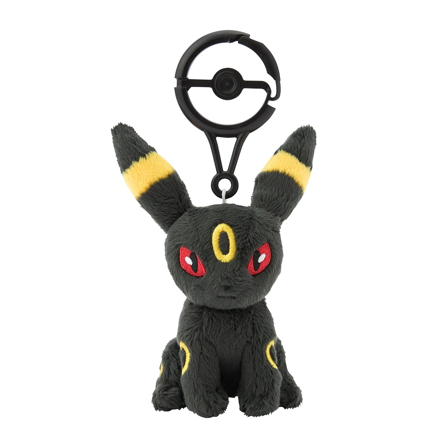 Pokémon Umbreon Mascot Plush with Poké Ball Carabiner – Clip-On Companion
