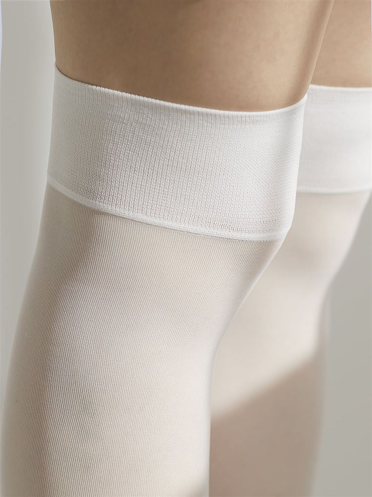 Run-Resistant 30 Denier Over-Knee Socks  Elegant Sheer Finish  Anti-Slip Band