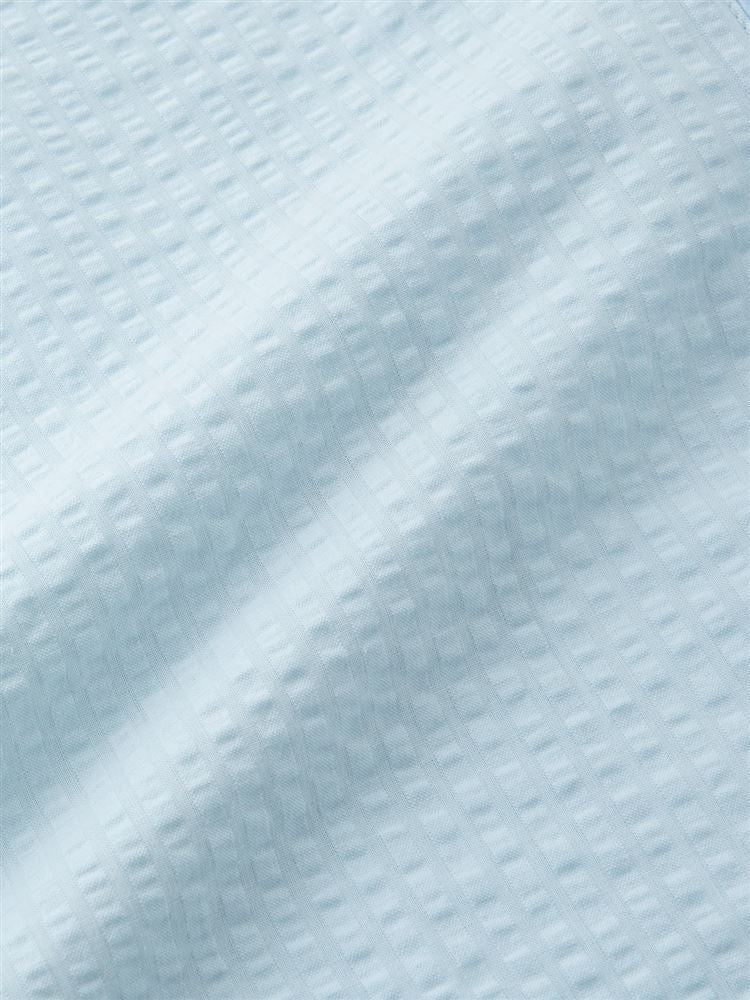 Breathable 100% Cotton Seersucker Pajamas  Short-Sleeve Button-Front Set