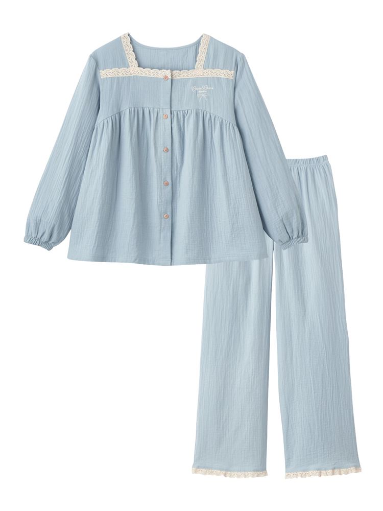 100% Cotton Soft Korean-Style Pajamas | Double Gauze Comfort & Cute Boutique Design