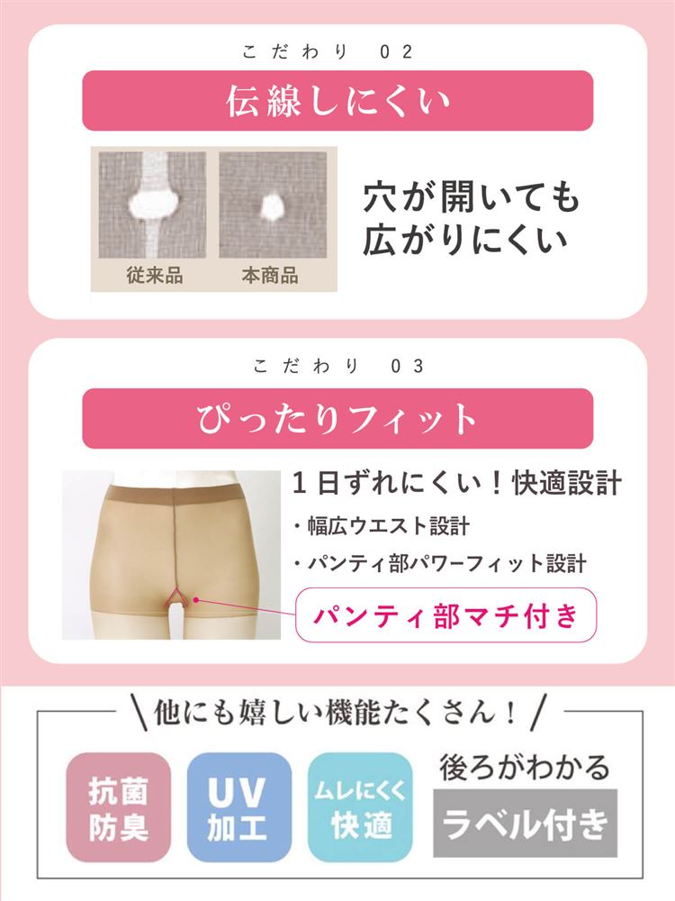 Premium “Bare Skin Foundation Feel” Run-Resistant Sheer Stockings | 5-Pair Pack | Made in Japan