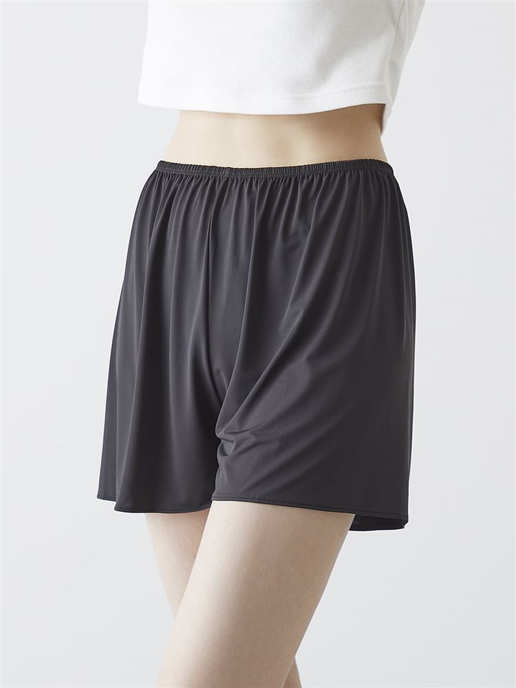 Anti-Sheer Culotte Slip Shorts 3-Inch Length | Quick-Dry, Anti-Static & Smooth Feel