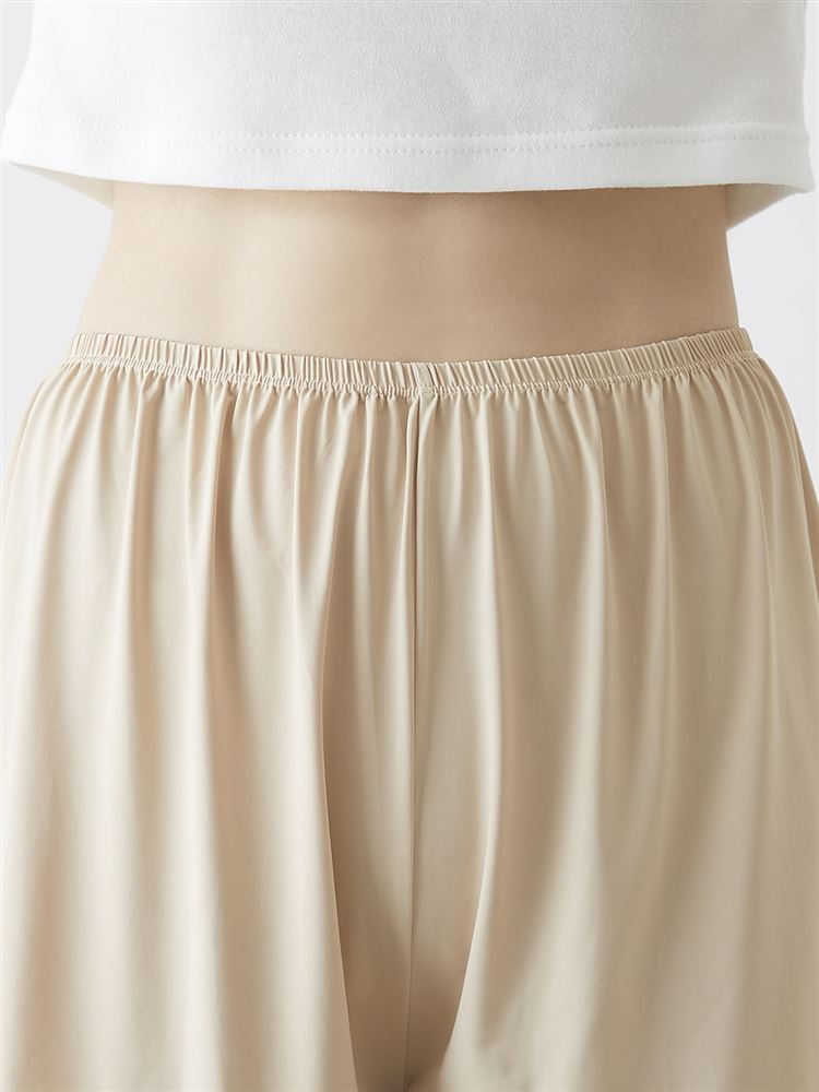 Anti-Sheer Culotte Slip Shorts 3-Inch Length | Quick-Dry, Anti-Static & Smooth Feel