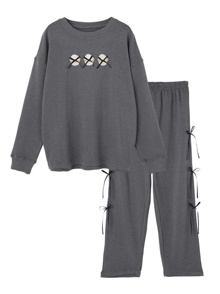 Temperature Control Ribbon Cupcake Print Pajamas – Soft & Stretchy Loungewear