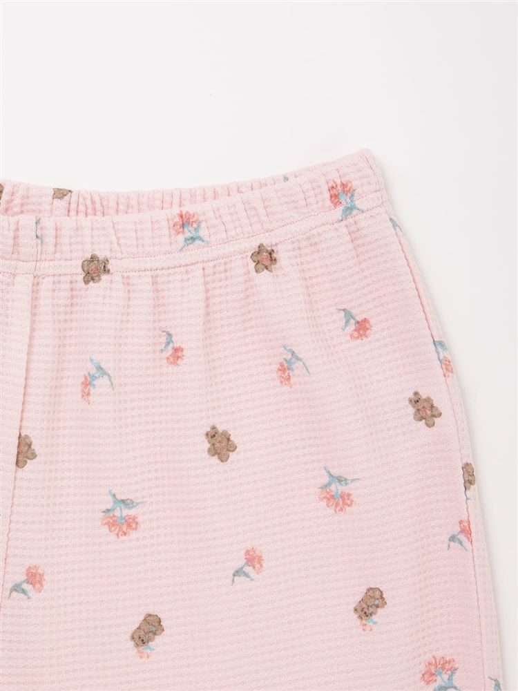Temperature Control Waffle Fabric Floral & Animal Pajamas – Soft & Breathable