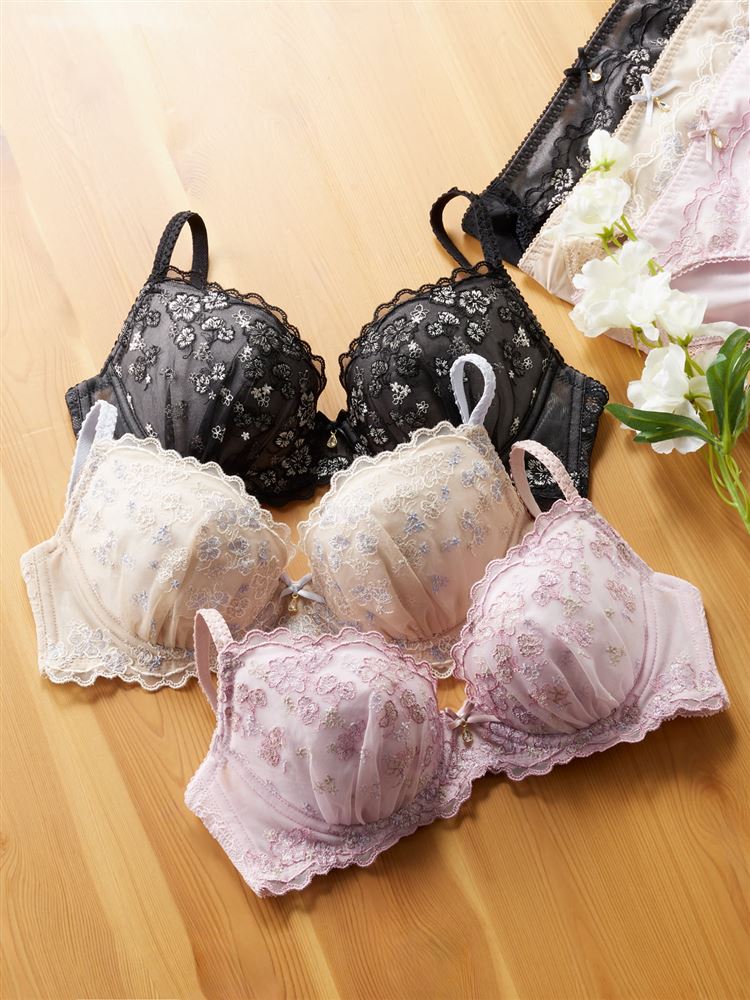 [Eternal Bra] Evelyn Bloom Bra & Panty Set – Romantic Fit, Everyday Elegance