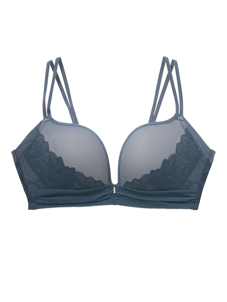 [Bust-Shaping Comfort] Lumière Sophie Bra | Wire-Free Breast-Lifting Design with Elegant Lace