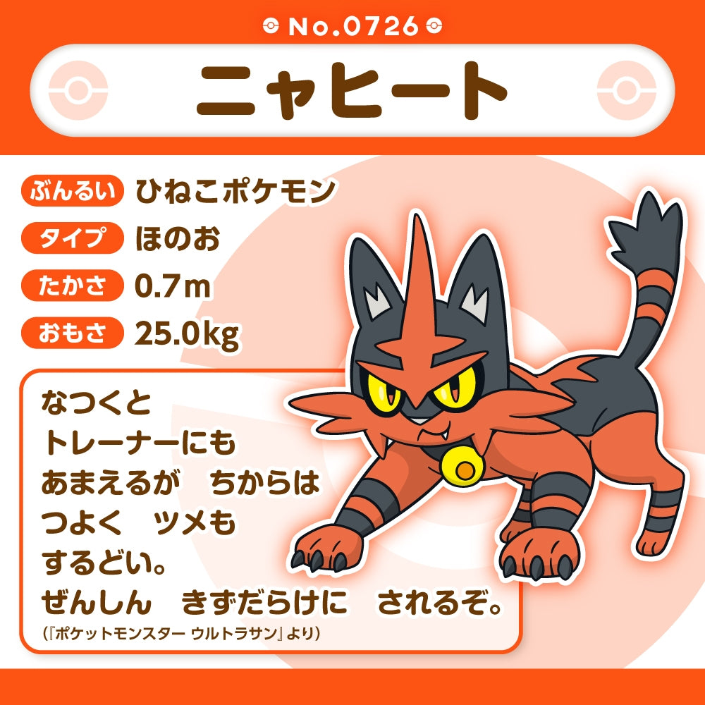 Pokémon Fit Torracat Plush – Alola Region Mini Plush Series