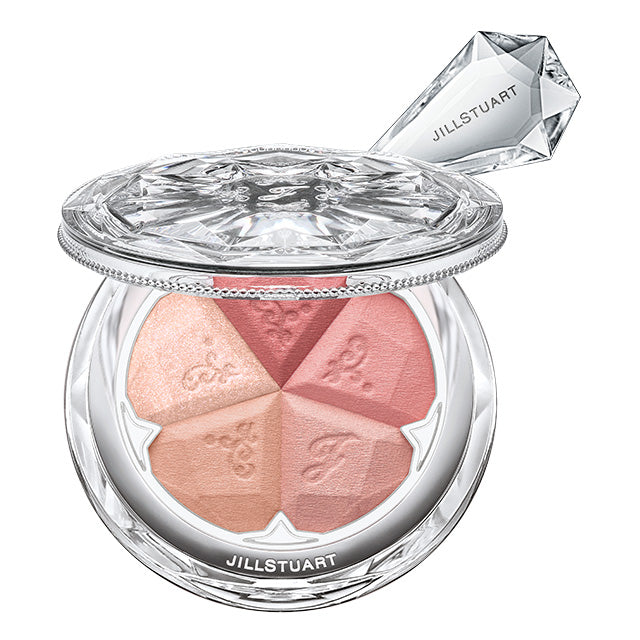 JILL STUART Bloom Mix Blush Compact | 5-Color Cheek Palette with Radiant Glow