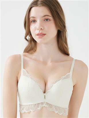 [Maximum Volume, Zero Wires] Tokumori No-Wire Bra | Ultimate Comfort & Lift in Lace