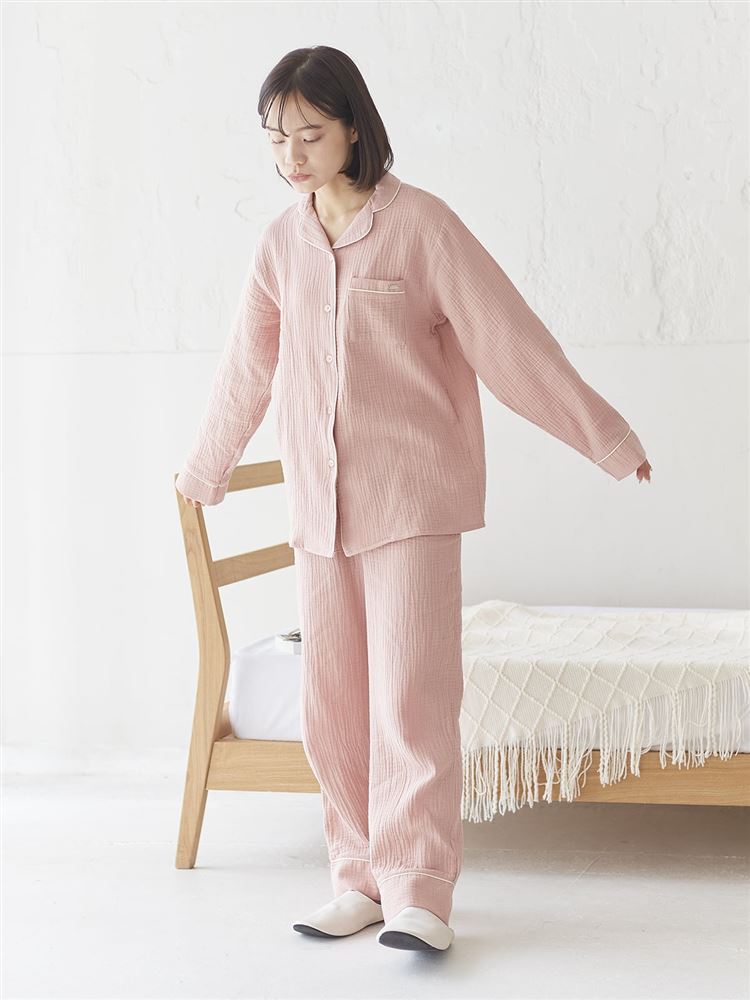 [Relaxed Fit Pajamas] 100% Cotton Double Gauze Pajamas | Breathable & Gentle Sleepwear