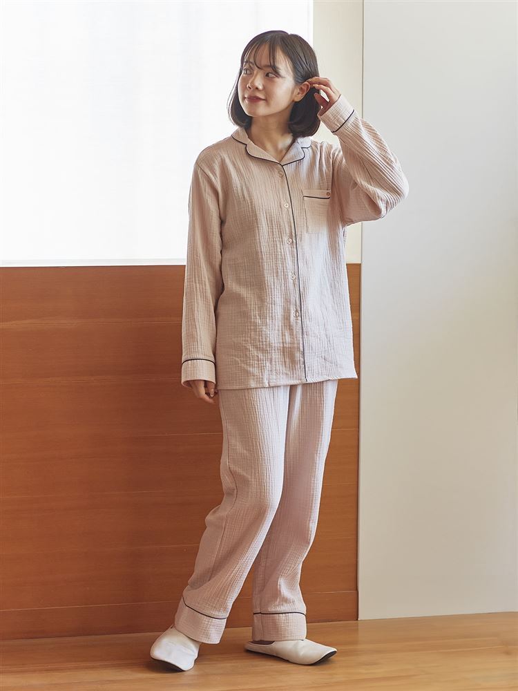 [Relaxed Fit Pajamas] 100% Cotton Double Gauze Pajamas | Breathable & Gentle Sleepwear