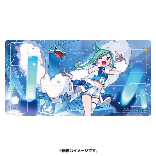 Pokémon TCG Rubber Playmat – Altaria & Lisia | Half-Size Mat