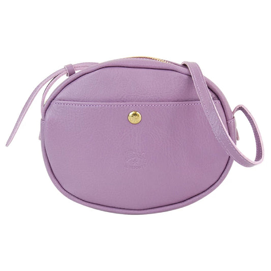 IL BISONTE Mini Crossbody Bag | Round Leather Shoulder Bag, Adjustable Strap & Unisex Style