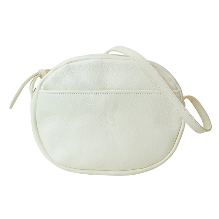IL BISONTE Mini Crossbody Bag - Circular Leather Saddle Bag (8 Color Options)