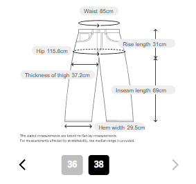 DOUDOU Denim Wide Easy Pants | Relaxed Fit with Tuck Detail & Elastic Waist
