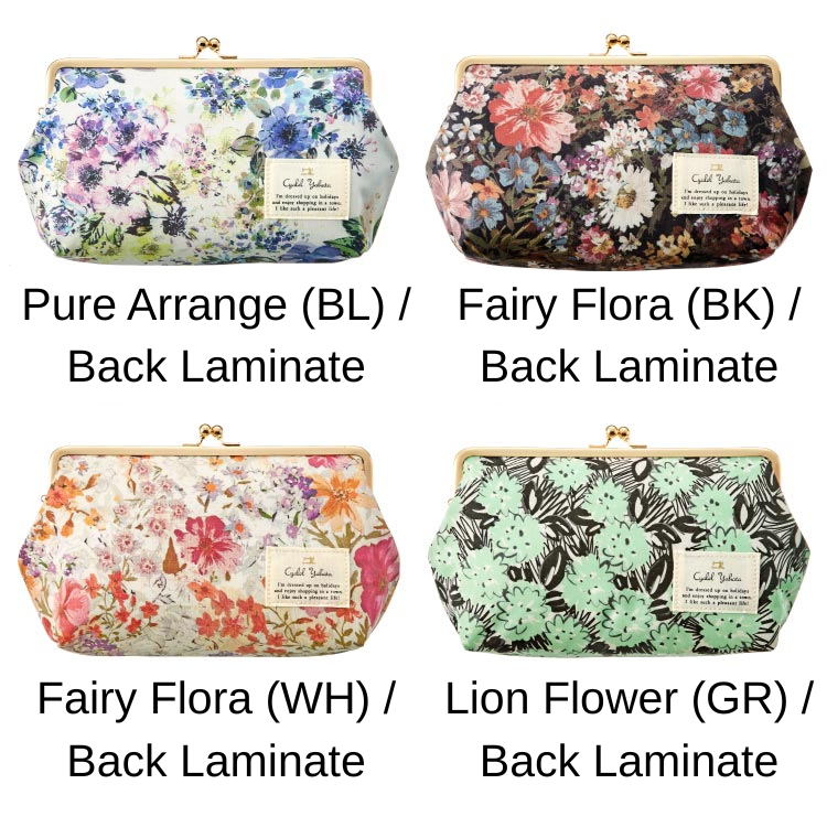 Sanrio Characters Travel Pouch with Kiss Lock | Liberty Print Botanical Flower | Hello Kitty, My Melody, Little Twin Stars | Large-Capacity Makeup & Organizer Bag