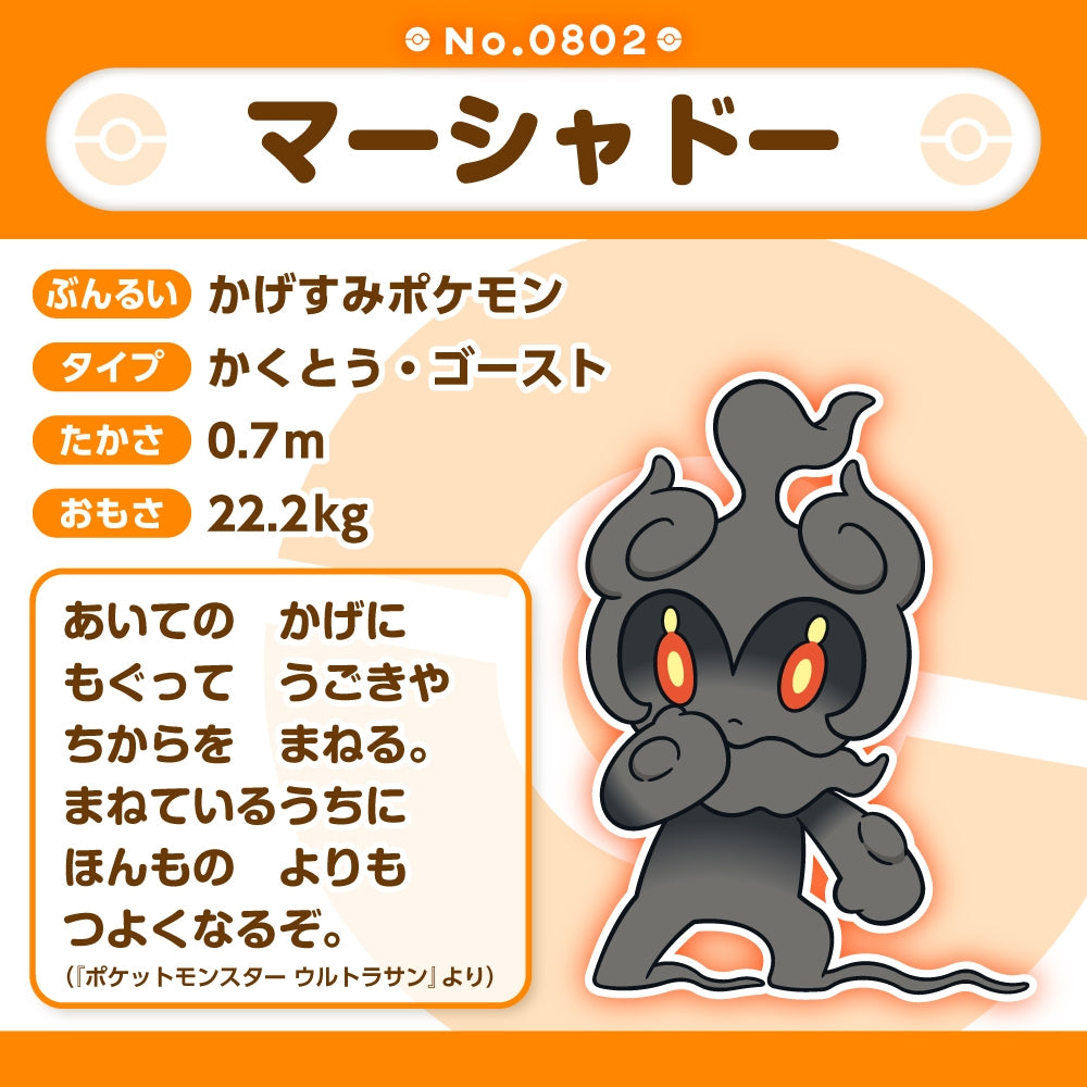 Pokémon Fit Marshadow Plush – Mythical Shadow Walker (Palm-Sized Collectible)