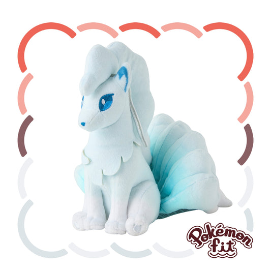 Pokémon Fit Alolan Ninetales Plush – Ice &amp; Fairy-Type Elegance (Palm-Sized Collectible)