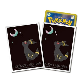 Pokémon TCG Premium Gloss Deck Shield – Moonlit Umbreon [White] | 64-Pack Protective Card Sleeves