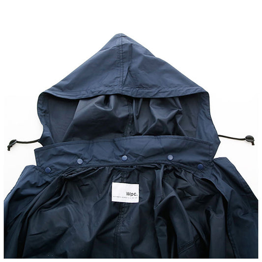 W.P.C Chase Star Raincoat – Classic Navy Waterproof Trench (Detachable Hood + Storage Pouch Included)