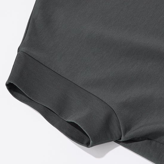 Emma Taylor Functional Side-Zip Crewneck Pullover (White/Deep Black)
