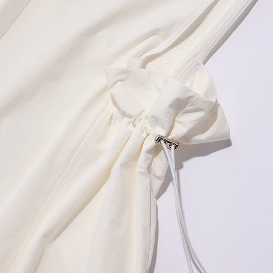 ALEGRE Half-Zip Active Jumpsuit (Off-White/Black)