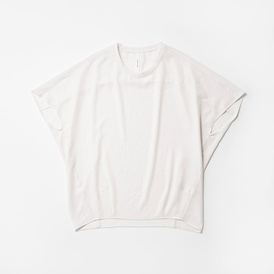 Dignite Collier Stretch Chiffon Dolman Blouse (White/Charcoal)
