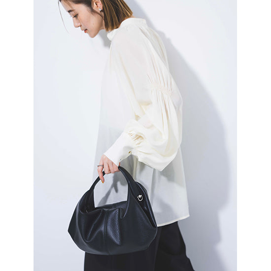 Cache Cache Unique Form 2-Way Mini Shoulder Bag - Ocher/Black (Faux Leather)