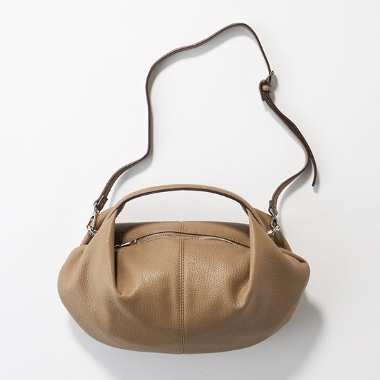 Cache Cache Unique Form 2-Way Mini Shoulder Bag - Ocher/Black (Faux Leather)