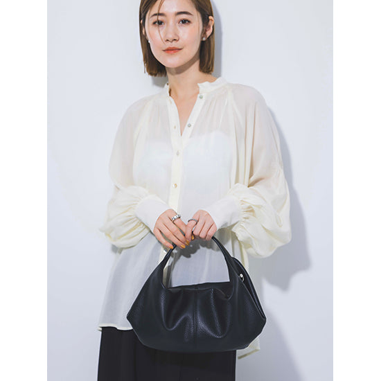 Cache Cache Unique Form 2-Way Mini Shoulder Bag - Ocher/Black (Faux Leather)