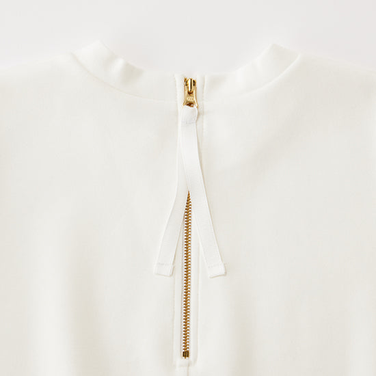 THREE SQUARE Peplum Combo Half-Sleeve Pullover Statement Style Meets Everyday Comfort