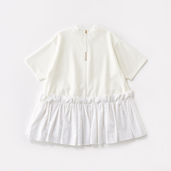 THREE SQUARE Peplum Combo Half-Sleeve Pullover Statement Style Meets Everyday Comfort
