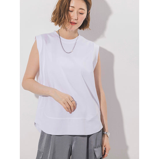 Dignite Collier Washed Sleeveless Pullover (Off-White/Charcoal)