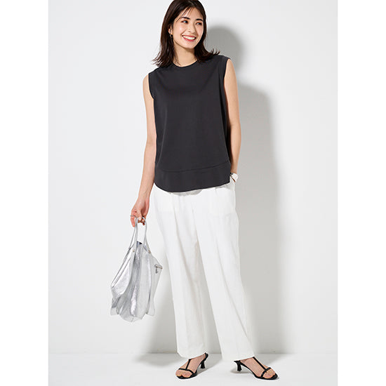 Dignite Collier Washed Sleeveless Pullover (Off-White/Charcoal)