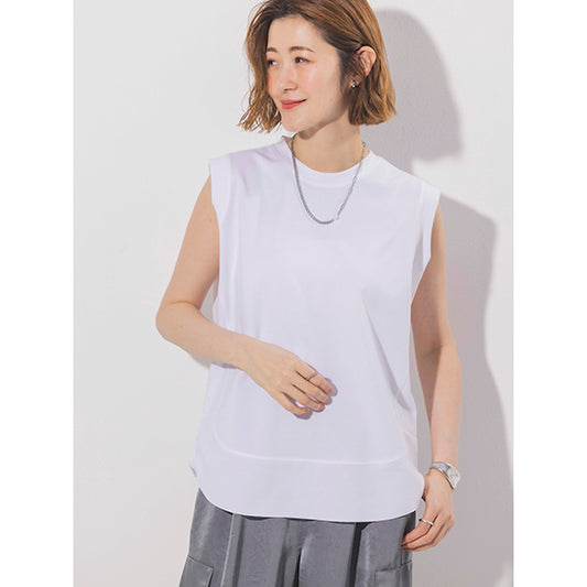 Dignite Collier Washed Sleeveless Pullover (Off-White/Charcoal)
