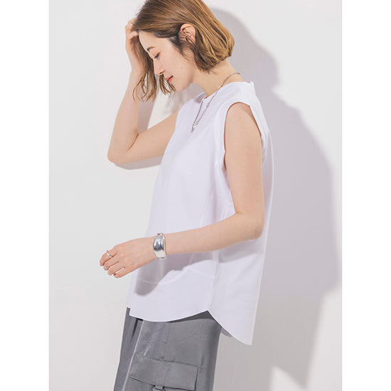 Dignite Collier Washed Sleeveless Pullover (Off-White/Charcoal)