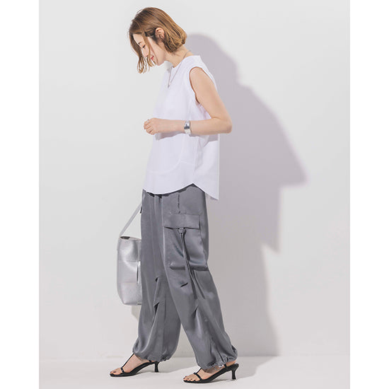 Dignite Collier Washed Sleeveless Pullover (Off-White/Charcoal)